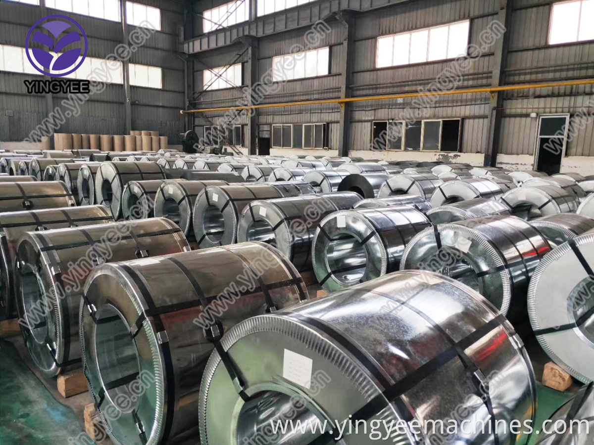 0.13-0.8mm galvanized steel coil using for the roof sheet roll forming machine